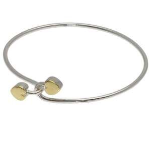 TIFFANY 18k Gold Heart Charm Bracelet